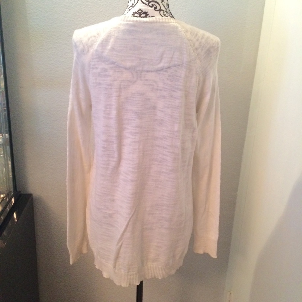 Anthropologie Moth Checked Hem Oversized Pullover Sweater Shirt - Picture 5 of 6